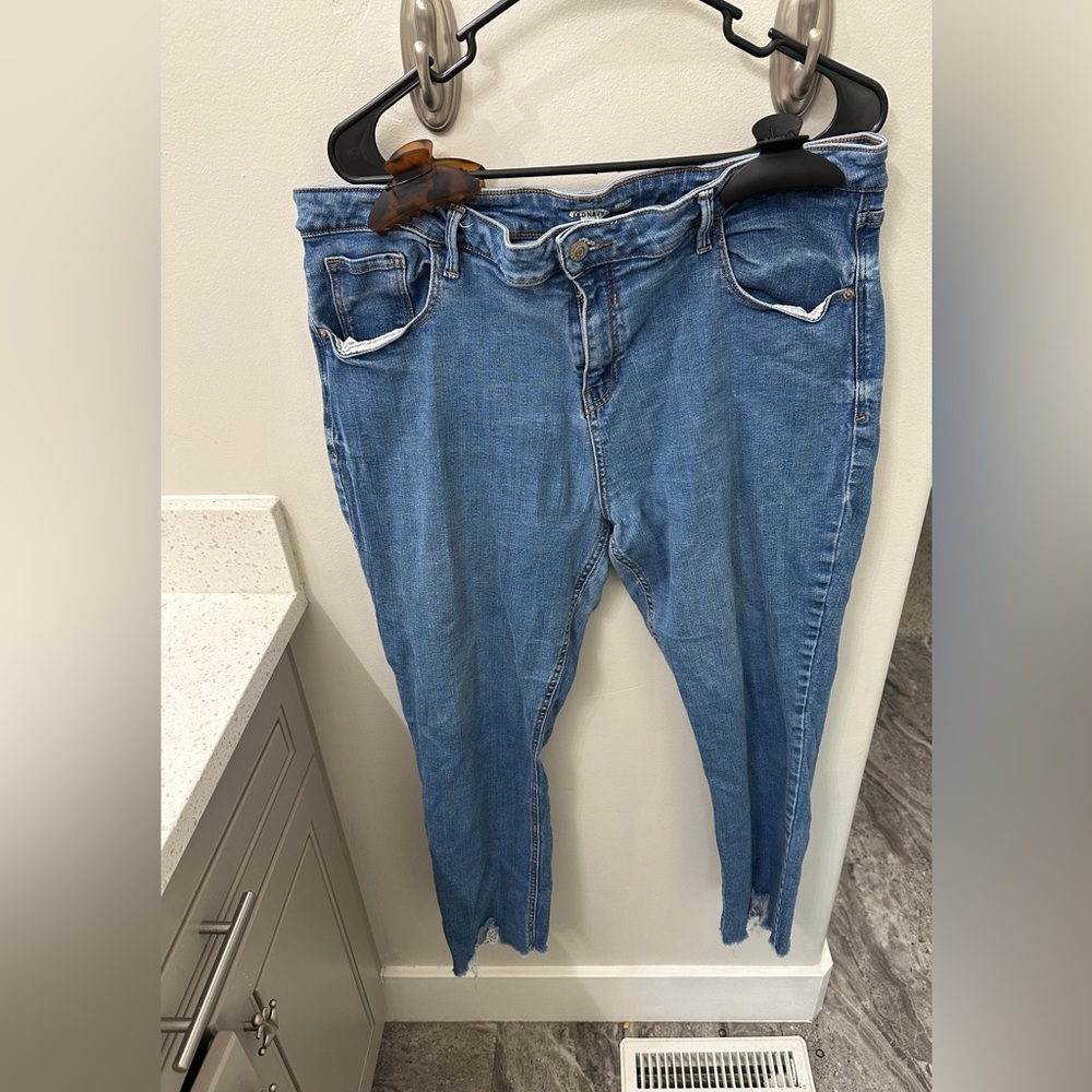 Rock star super skinny ankle jeans size 18